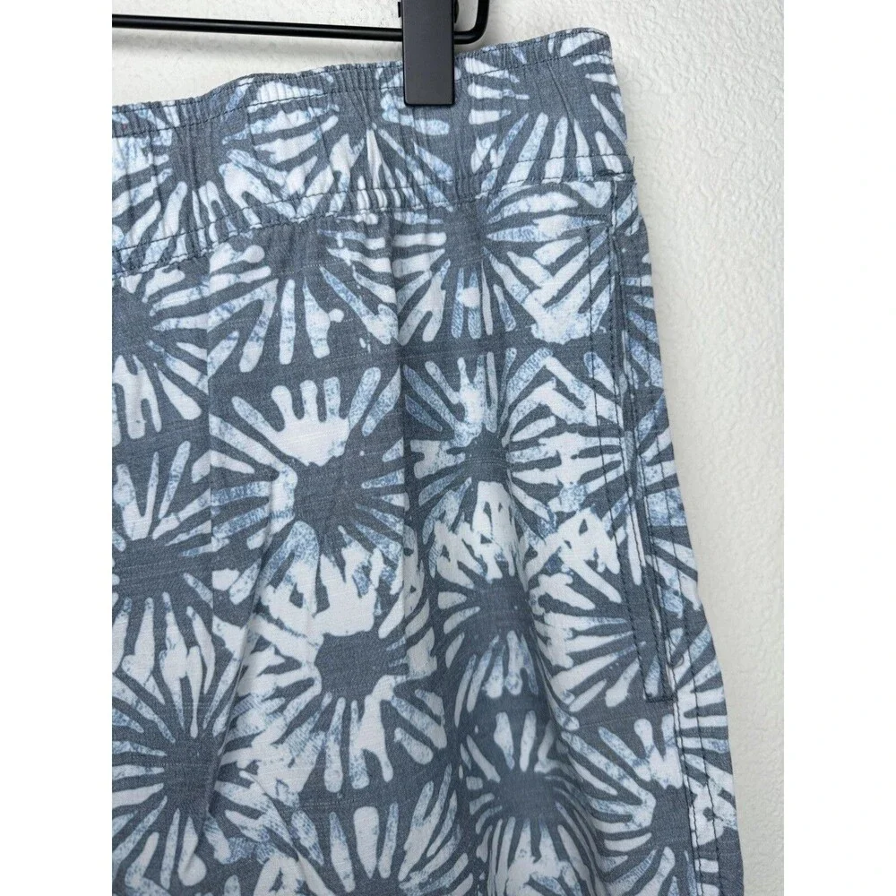 RVCA Hybrid Board‎ Shorts Mens XL Blue Gray Floral Sun Burst Surf Swim Trunks